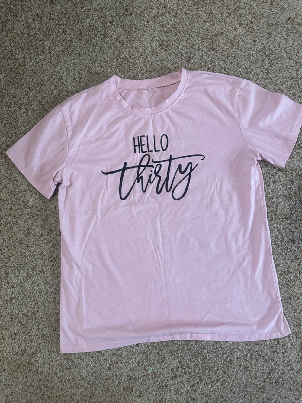 Hello Thirty Pink Graphic Tee - Brand Not Visible